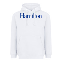 White Hamilto College Heavyweight Hoodie - linhVisuals