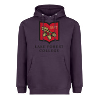 Plum Lake Forest College Heavyweight Hoodie - linhVisuals
