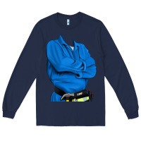 Navy english cocker spaniel mechanic 2 Long Sleeve Tee - RanaPortraitStore