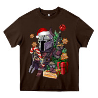 Chocolate Brown Christmas gnome Heavy Core Tee - CowGirlArtShop