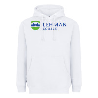 White Lehman College CUNY Heavyweight Hoodie - linhVisuals