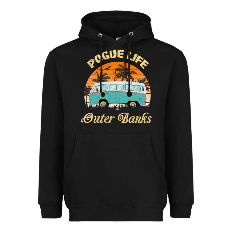 Pogue Life Outer Banks Retro Vintage Sunny Heavyweight Hoodie by linhVisuals | Teevron