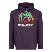 Plum est. 1983 vintage 1983 limited edition 39th birthday retro pullover ho Heavyweight Hoodie - linhVisuals