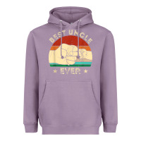 Lavender vintage best uncle ever fist bump funny uncle fathers day Heavyweight Hoodie - linhVisuals