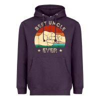 Vintage Best Uncle Ever Fist Bump Funny Uncle Fathers Day Heavyweight Hoodie | Teevron