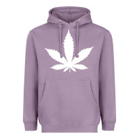 Lavender weed leaf in a pocket marijuana cannabis Heavyweight Hoodie - linhVisuals