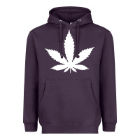 Plum weed leaf in a pocket marijuana cannabis Heavyweight Hoodie - linhVisuals