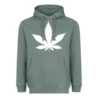 Sage weed leaf in a pocket marijuana cannabis Heavyweight Hoodie - linhVisuals