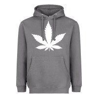 Storm weed leaf in a pocket marijuana cannabis Heavyweight Hoodie - linhVisuals