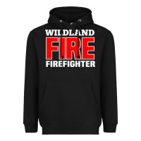 Black wildland fire rescue department firefighters firemen uniform Heavyweight Hoodie - linhVisuals