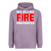 Lavender wildland fire rescue department firefighters firemen uniform Heavyweight Hoodie - linhVisuals