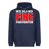 Navy wildland fire rescue department firefighters firemen uniform Heavyweight Hoodie - linhVisuals