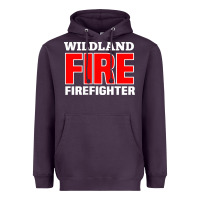 Plum wildland fire rescue department firefighters firemen uniform Heavyweight Hoodie - linhVisuals