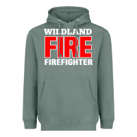 Sage wildland fire rescue department firefighters firemen uniform Heavyweight Hoodie - linhVisuals