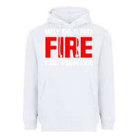 White wildland fire rescue department firefighters firemen uniform Heavyweight Hoodie - linhVisuals