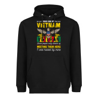 Black proud vietnam veteran son gifts raised by my hero veteran day Heavyweight Hoodie - linhVisuals