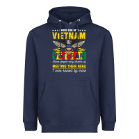 Navy proud vietnam veteran son gifts raised by my hero veteran day Heavyweight Hoodie - linhVisuals