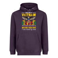 Plum proud vietnam veteran son gifts raised by my hero veteran day Heavyweight Hoodie - linhVisuals