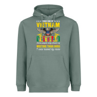 Sage proud vietnam veteran son gifts raised by my hero veteran day Heavyweight Hoodie - linhVisuals