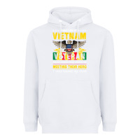White proud vietnam veteran son gifts raised by my hero veteran day Heavyweight Hoodie - linhVisuals