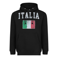 Black vintage italia italian flag italy italiano Heavyweight Hoodie - linhVisuals