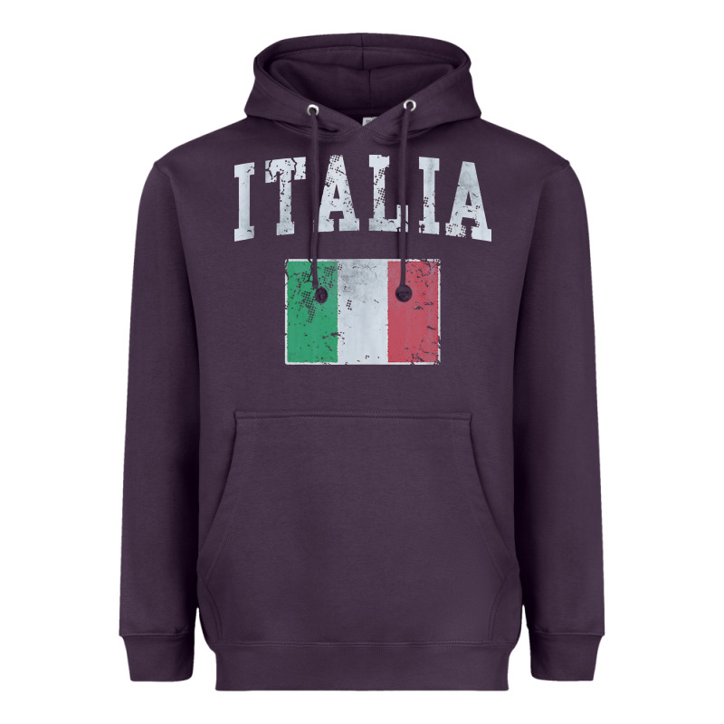 Vintage Italia Italian Flag Italy Italiano Heavyweight Hoodie by linhVisuals | Teevron
