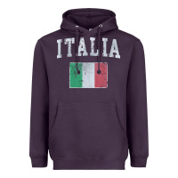 Plum vintage italia italian flag italy italiano Heavyweight Hoodie - linhVisuals