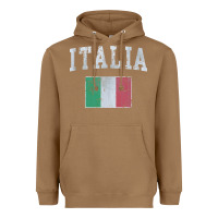 Toasted Coconut vintage italia italian flag italy italiano Heavyweight Hoodie - linhVisuals