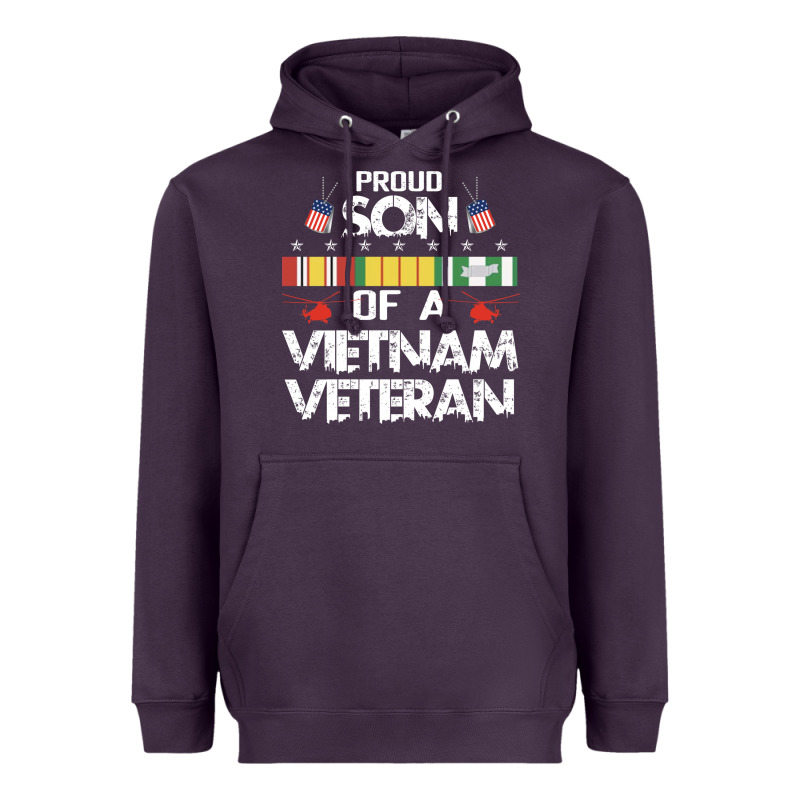 Proud Son Of A Vietnam Veteran Father's Day Heavyweight Hoodie by linhVisuals | Teevron