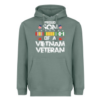 Sage proud son of a vietnam veteran father's day Heavyweight Hoodie - linhVisuals