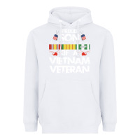 White proud son of a vietnam veteran father's day Heavyweight Hoodie - linhVisuals