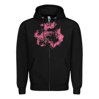 Black valentine's day patches Zipper Hoodie - AdoDesignShop