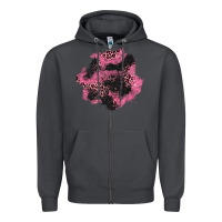 Smoke valentine's day patches Zipper Hoodie - AdoDesignShop