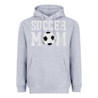 Heather Grey womens soccer mama soccer mom Heavyweight Hoodie - linhVisuals