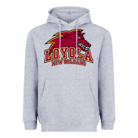 Heather Grey loyola college prep Heavyweight Hoodie - linhVisuals