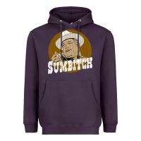 Plum sumbitch distressed Heavyweight Hoodie - linhVisuals