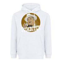 White sumbitch distressed Heavyweight Hoodie - linhVisuals