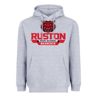 Heather Grey ruston high school Heavyweight Hoodie - linhVisuals