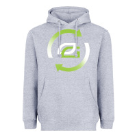 Heather Grey optic team  gaming Heavyweight Hoodie - linhVisuals