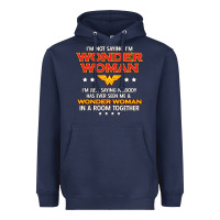 Navy wonder woman Heavyweight Hoodie - linhVisuals