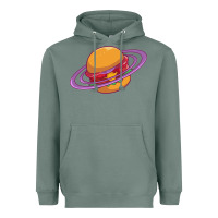 Sage Burger  Saturn Heavyweight Hoodie - linhVisuals