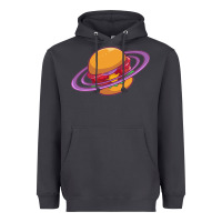 Smoke Burger  Saturn Heavyweight Hoodie - linhVisuals