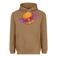 Toasted Coconut Burger  Saturn Heavyweight Hoodie - linhVisuals