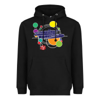 Black retro graphic design   frank lloyd wright Heavyweight Hoodie - linhVisuals