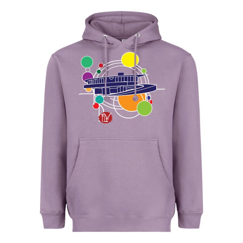 Retro Graphic Design   Frank Lloyd Wright Heavyweight Hoodie by linhVisuals | Teevron