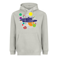 Moon Dust retro graphic design   frank lloyd wright Heavyweight Hoodie - linhVisuals