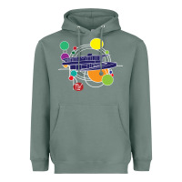 Sage retro graphic design   frank lloyd wright Heavyweight Hoodie - linhVisuals