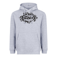 Heather Grey tribal xfire roadster   crossfire roadster Heavyweight Hoodie - linhVisuals