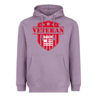Lavender veteran made in usa   military Heavyweight Hoodie - linhVisuals