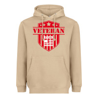 Mushroom veteran made in usa   military Heavyweight Hoodie - linhVisuals